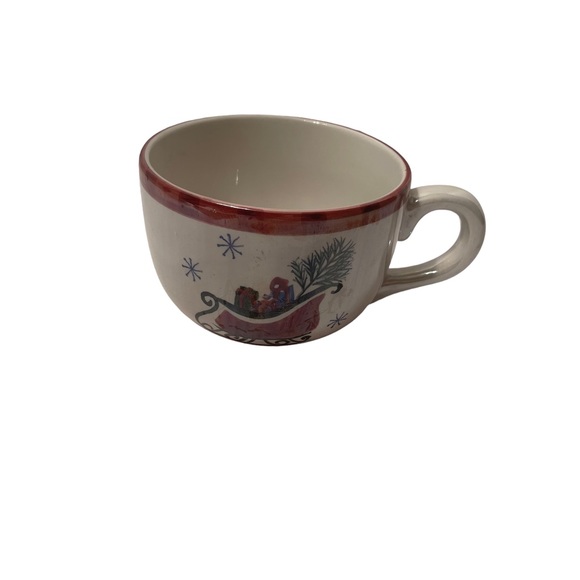 Royal Seasons Sleigh Mug and Plate Set Ceramic Glaze  NWOT - Picture 5 of 8